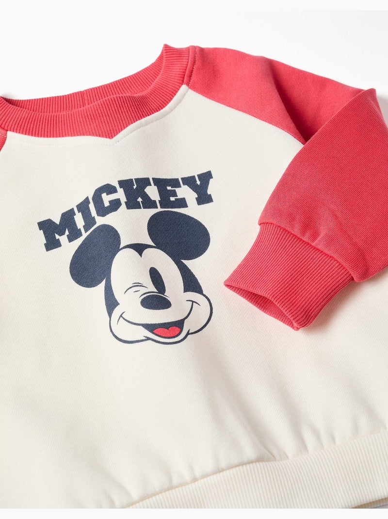 Conjunto de chándal perchado con estampados mickey Rojo - Kiabi