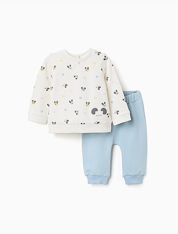 Conjunto de chándal perchado con motivo de Mickey