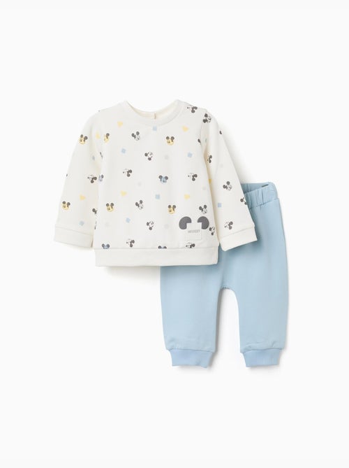 Conjunto de chándal perchado con motivo de Mickey - Kiabi