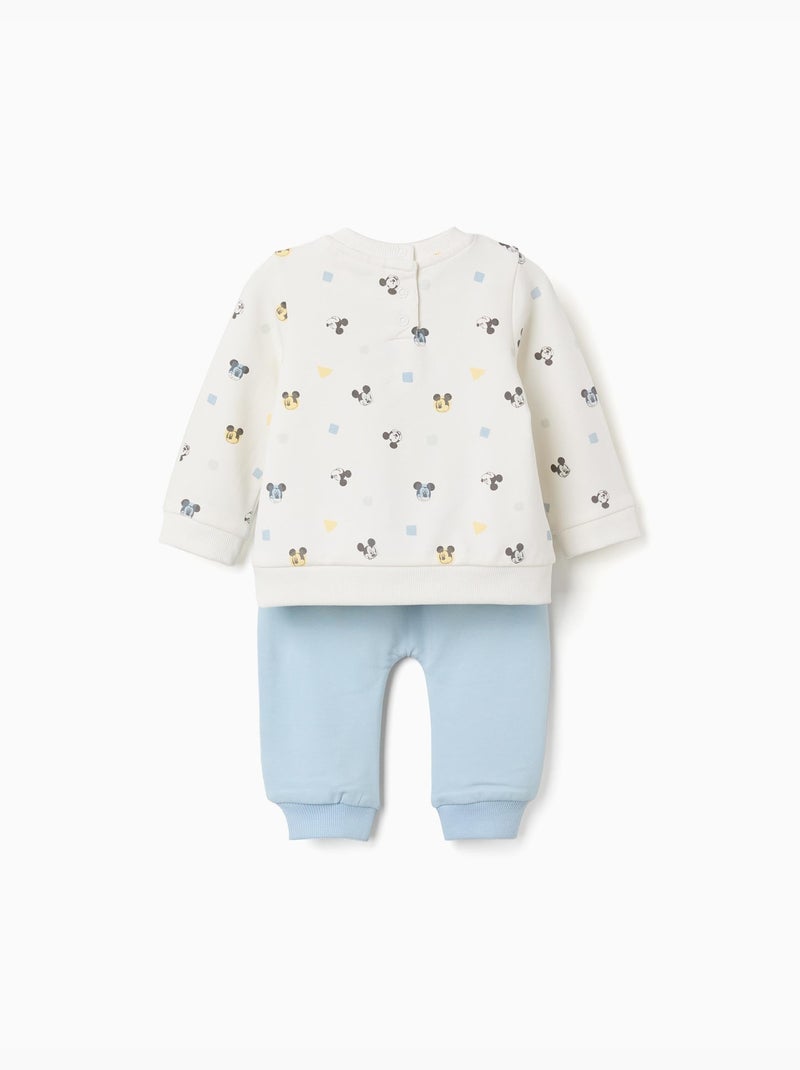 Conjunto de chándal perchado con motivo de Mickey Azul claro - Kiabi