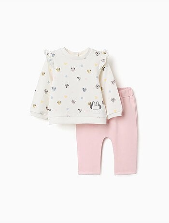 Conjunto de chándal perchado con motivo de Minnie
