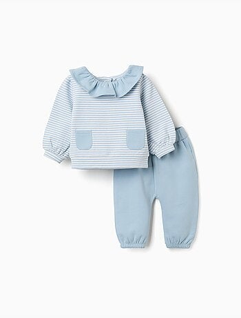 Conjunto de chándal perchado con volantes