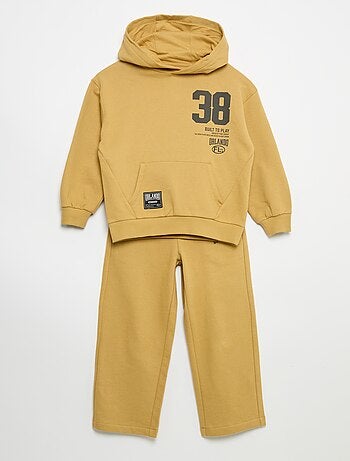 Conjunto de chándal: sudadera con cremallera y capucha + pantalón de chándal - 2 piezas