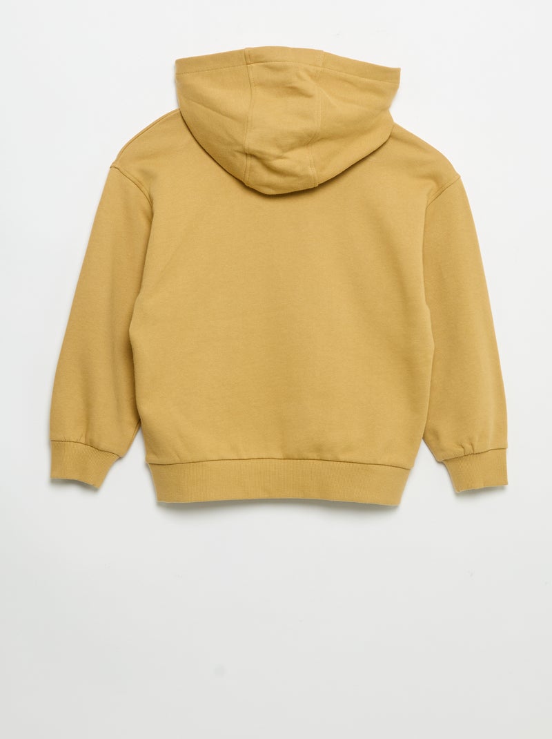 Conjunto de chándal: sudadera con cremallera y capucha + pantalón de chándal - 2 piezas Amarillo - Kiabi