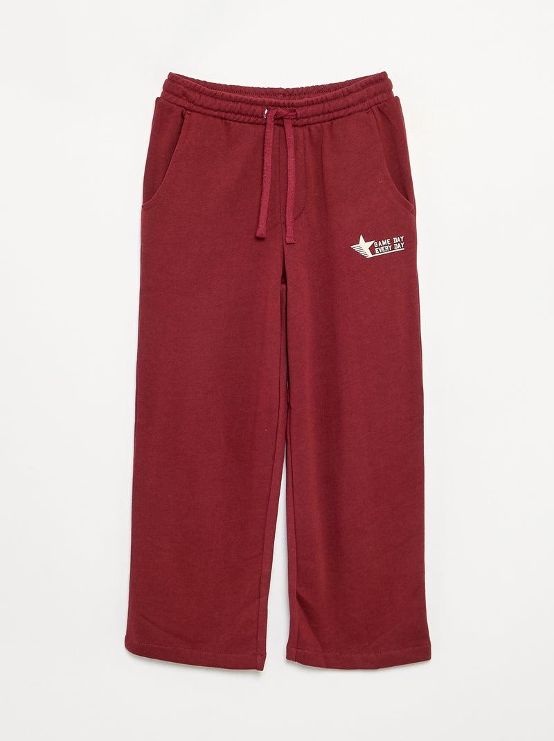 Conjunto de chándal: sudadera con cremallera y capucha + pantalón de chándal - 2 piezas Rojo - Kiabi