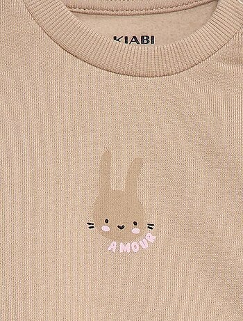 Conjunto de chándal sudadera con volante + pantalón - 2 piezas