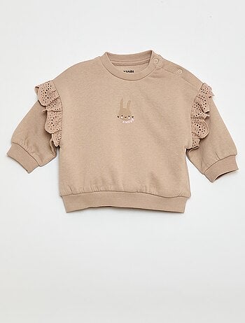 Conjunto de chándal sudadera con volante + pantalón - 2 piezas