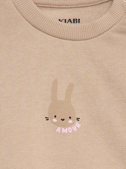 Conjunto de chándal sudadera con volante + pantalón - 2 piezas - Kiabi