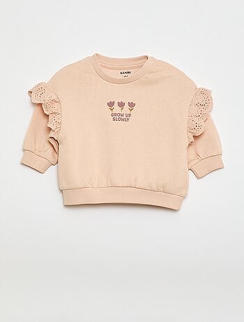 Conjunto de chándal sudadera con volante + pantalón - 2 piezas