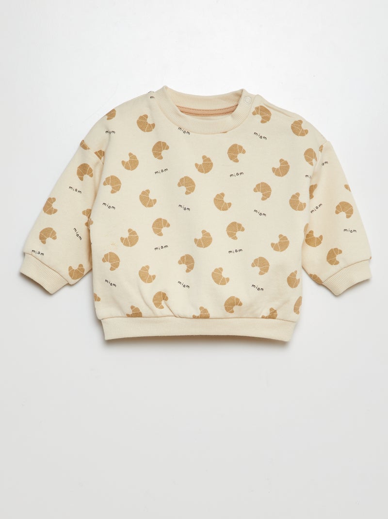 Conjunto de chándal sudadera + pantalón - 2 piezas BEIGE - Kiabi