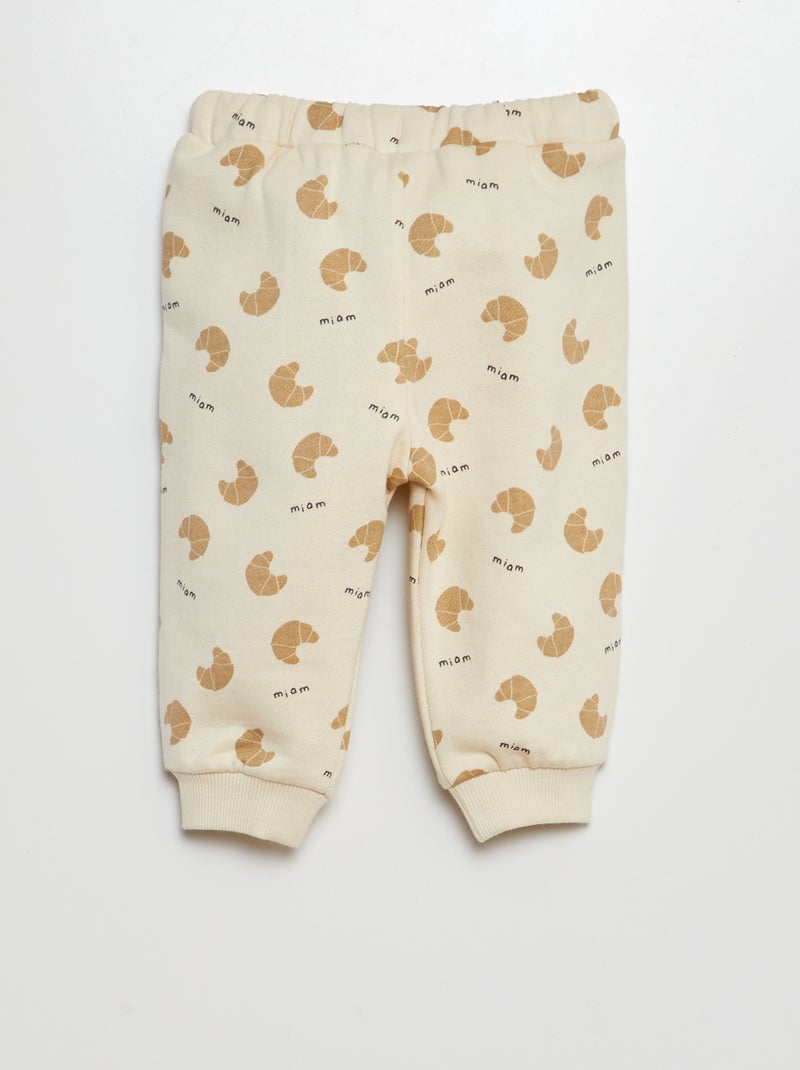 Conjunto de chándal sudadera + pantalón - 2 piezas BEIGE - Kiabi