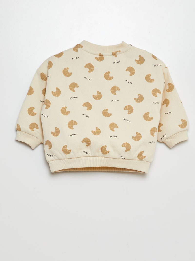 Conjunto de chándal sudadera + pantalón - 2 piezas BEIGE - Kiabi