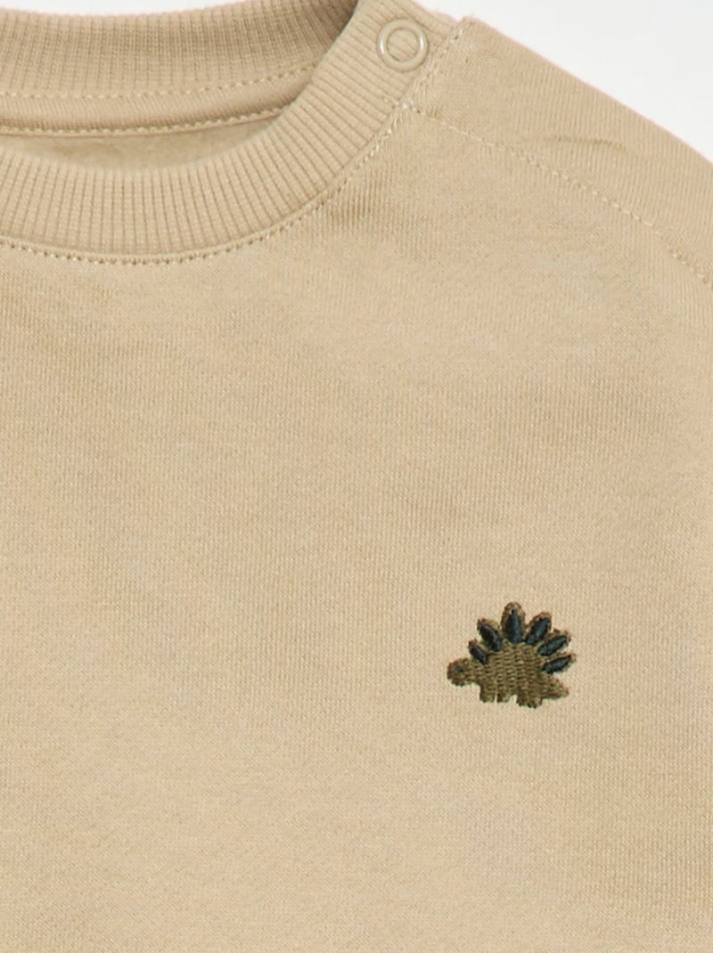 Conjunto de chándal sudadera + pantalón - 2 piezas Beige - Kiabi