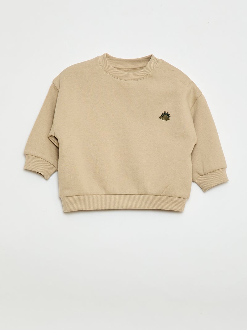 Conjunto de chándal sudadera + pantalón - 2 piezas Beige - Kiabi