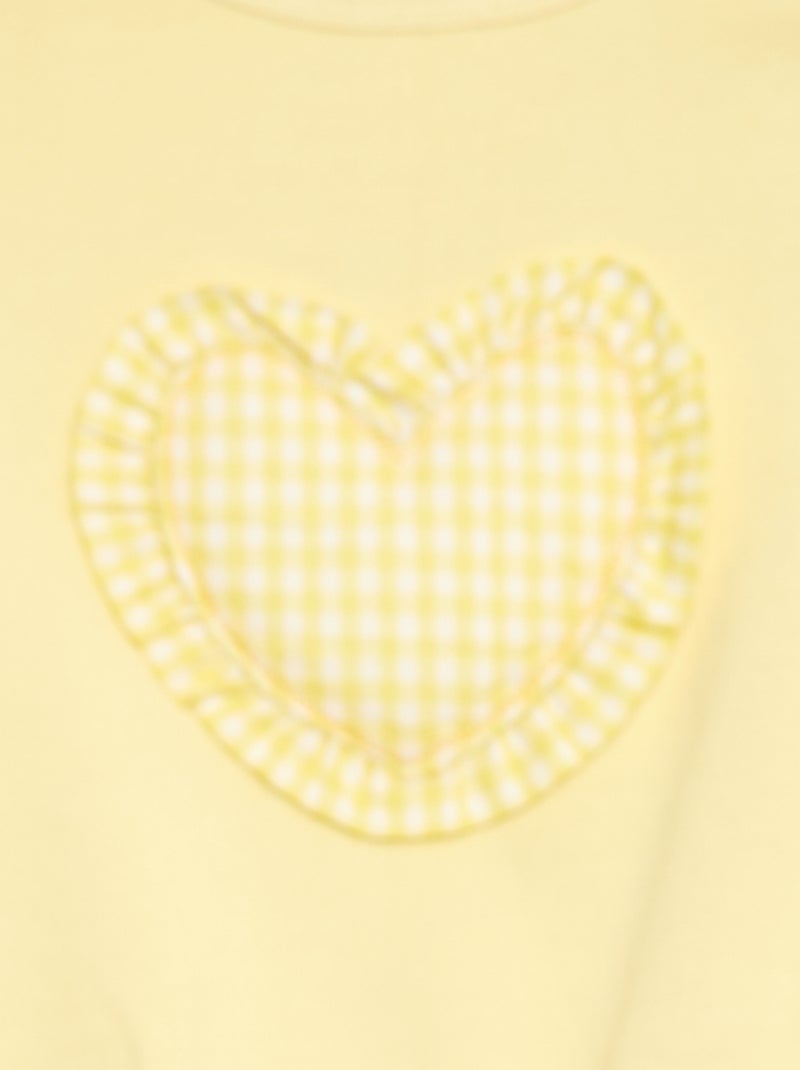 Conjunto de chándal sudadera + pantalón Amarillo - Kiabi