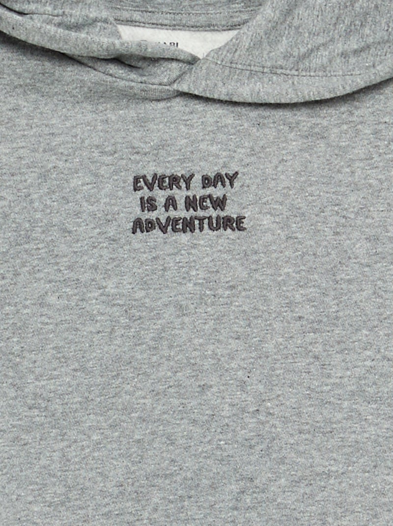 Conjunto de chándal: sudadera y camiseta (2 piezas) Gris - Kiabi