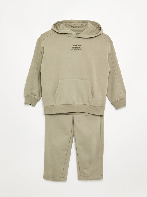 Conjunto de chándal: sudadera y camiseta (2 piezas) - Kiabi Conjunto de chándal: sudadera y camiseta (2 piezas) - Kiabi