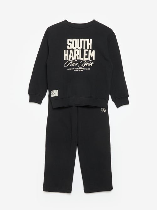 Conjunto de chándal: sudadera y pantalón - 2 piezas - Kiabi