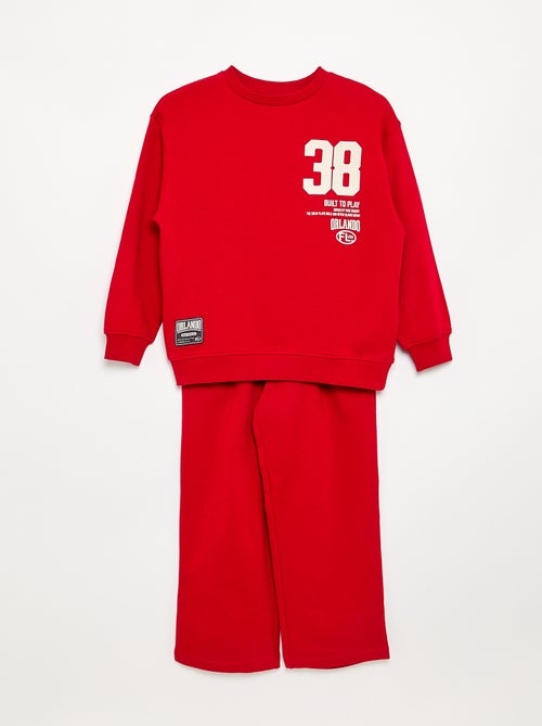 Conjunto de chándal: sudadera y pantalón - 2 piezas - Kiabi