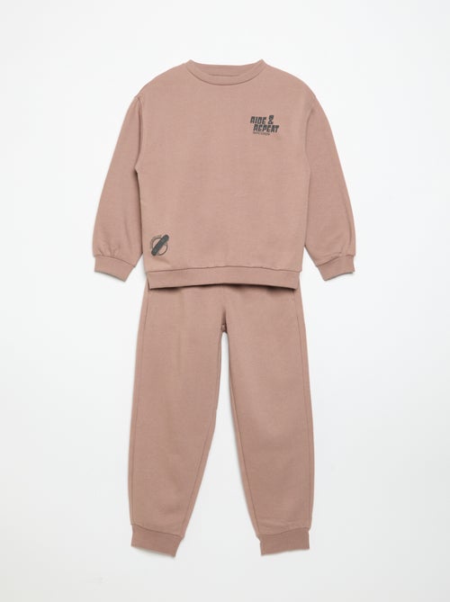 Conjunto de chándal: sudadera y pantalón - 2 piezas - Kiabi Conjunto de chándal: sudadera y pantalón - 2 piezas - Kiabi