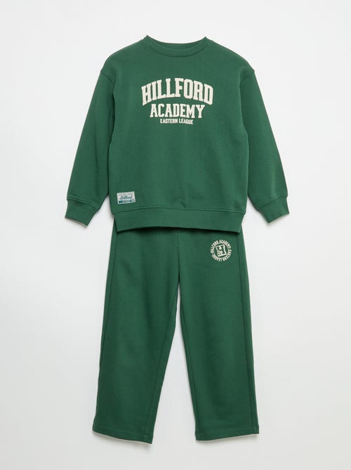 Conjunto de chándal: sudadera y pantalón - 2 piezas - Kiabi