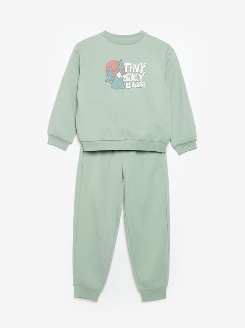 Conjunto de chándal: sudadera y pantalón - 2 piezas - Kiabi Conjunto de chándal: sudadera y pantalón - 2 piezas - Kiabi