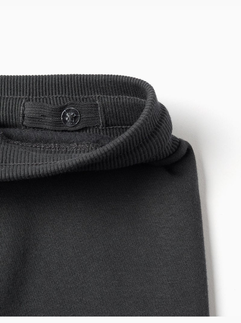 Conjunto de chaqueta con capucha y un pantalón perchados Gris oscuro - Kiabi