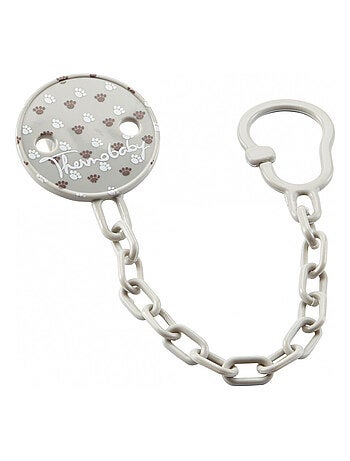 Conjunto de chupetes anatómicos de silicona Thermobaby Savane con pinza y estuche