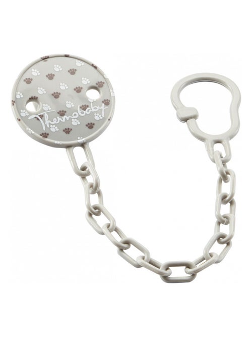 Conjunto de chupetes anatómicos de silicona Thermobaby Savane con pinza y estuche - Kiabi