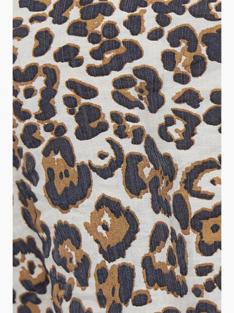 Conjunto de cintura alta con escote en v y estampado animal hiccup Multicolor - Kiabi