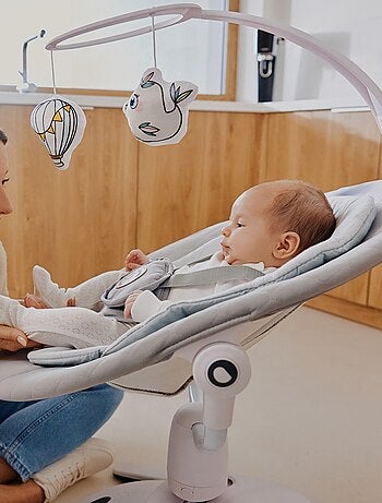 Columpio eléctrico LIONELO Bella 360° - Ligero - 12 melodías - 6 modos - Control remoto