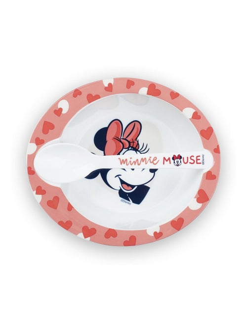 Conjunto de comida microondas Minnie Thermobaby con bol y cuchara - Kiabi Conjunto de comida microondas Minnie Thermobaby con bol y cuchara - Kiabi