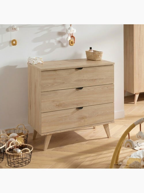 Conjunto de dormitorio infantil de 2 piezas >, con cuna de 60 x 120 cm y cambiador - SAUTHON - Kiabi