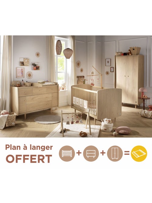 Conjunto de dormitorio infantil evolutivo >: cama de 140 x 70 evolutiva, - sauthon - Kiabi Conjunto de dormitorio infantil evolutivo >: cama de 140 x 70 evolutiva, - sauthon - Kiabi