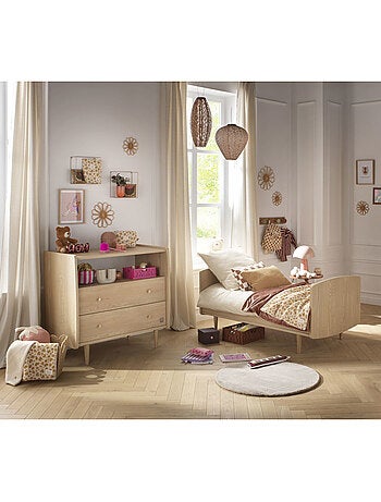 Conjunto de dormitorio infantil evolutivo >, cama evolutiva de 140 x 70 y - sauthon