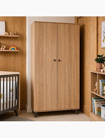 Conjunto de dormitorio para bebé >: cuna de 60 x 120, cambiador con 2 cajones y - SAUTHON
