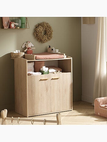 Conjunto de dormitorio para bebé >: cuna de 60 x 120 evolutiva, cambiador de dos - SAUTHON