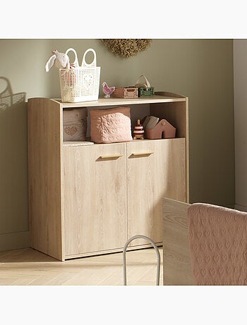 Conjunto de dormitorio para bebé >: cuna de 60 x 120 evolutiva, cambiador de dos - SAUTHON