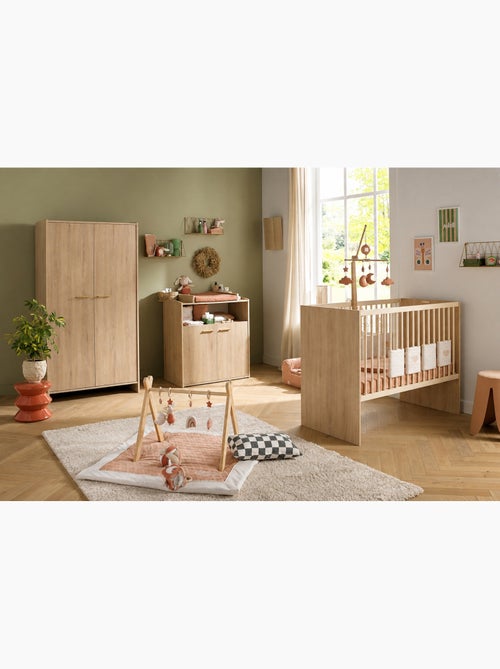 Conjunto de dormitorio para bebé >: cuna de 60 x 120 evolutiva, cambiador de dos - SAUTHON - Kiabi