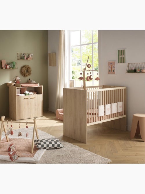 Conjunto de dormitorio para bebé: Cuna de 60 x 120 evolutiva y cambiador de dos puertas - SAUTHON - Kiabi