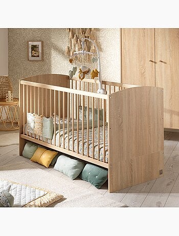 Conjunto de dormitorio para bebé >: cuna de 70 x 140 evolutiva, cambiador con 3 - SAUTHON