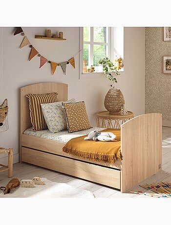 Conjunto de dormitorio para bebé >: cuna de 70 x 140 evolutiva, cambiador con 3 - SAUTHON