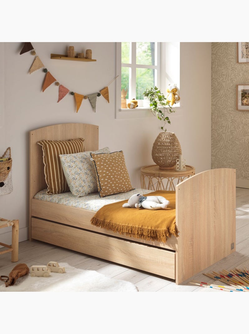 Conjunto de dormitorio para bebé >: cuna de 70 x 140 evolutiva, cambiador con 3 - SAUTHON Marrón - Kiabi