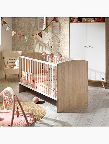 Conjunto de dormitorio para bebé >: cuna evolutiva de 70 x 140, cambiador con 3 - SAUTHON