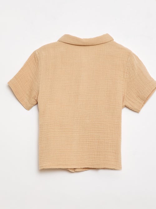 Conjunto de dos piezas camisa + pantalón corto - Kiabi