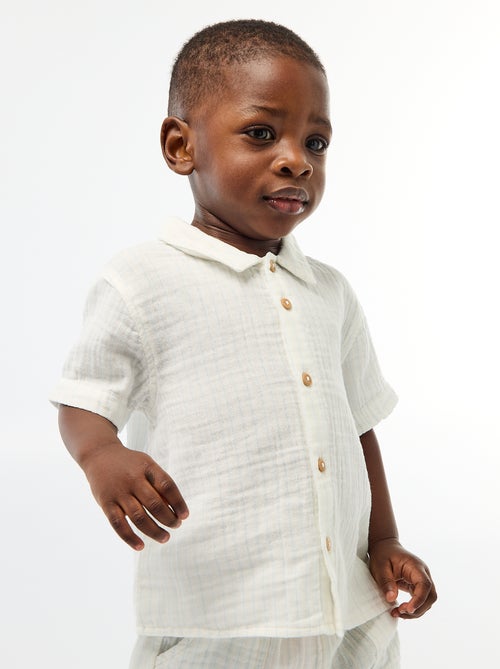 Conjunto de dos piezas camisa + pantalón corto - Kiabi