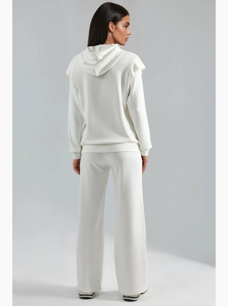 Conjunto de dos piezas con capucha bordada hiccup Blanco - Kiabi