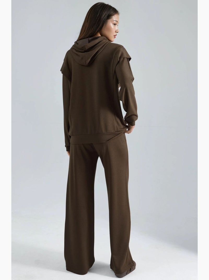 Conjunto de dos piezas con capucha bordada hiccup Marrón chocolate - Kiabi