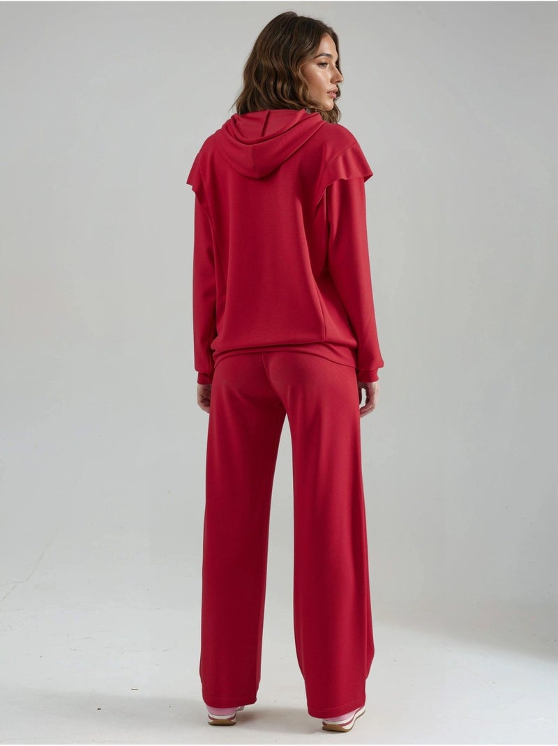Conjunto de dos piezas con capucha bordada hiccup Rojo - Kiabi