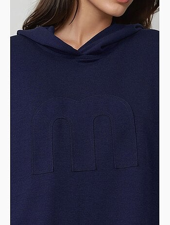 Conjunto de dos piezas con capucha, corte oversize y cintura alta hiccup